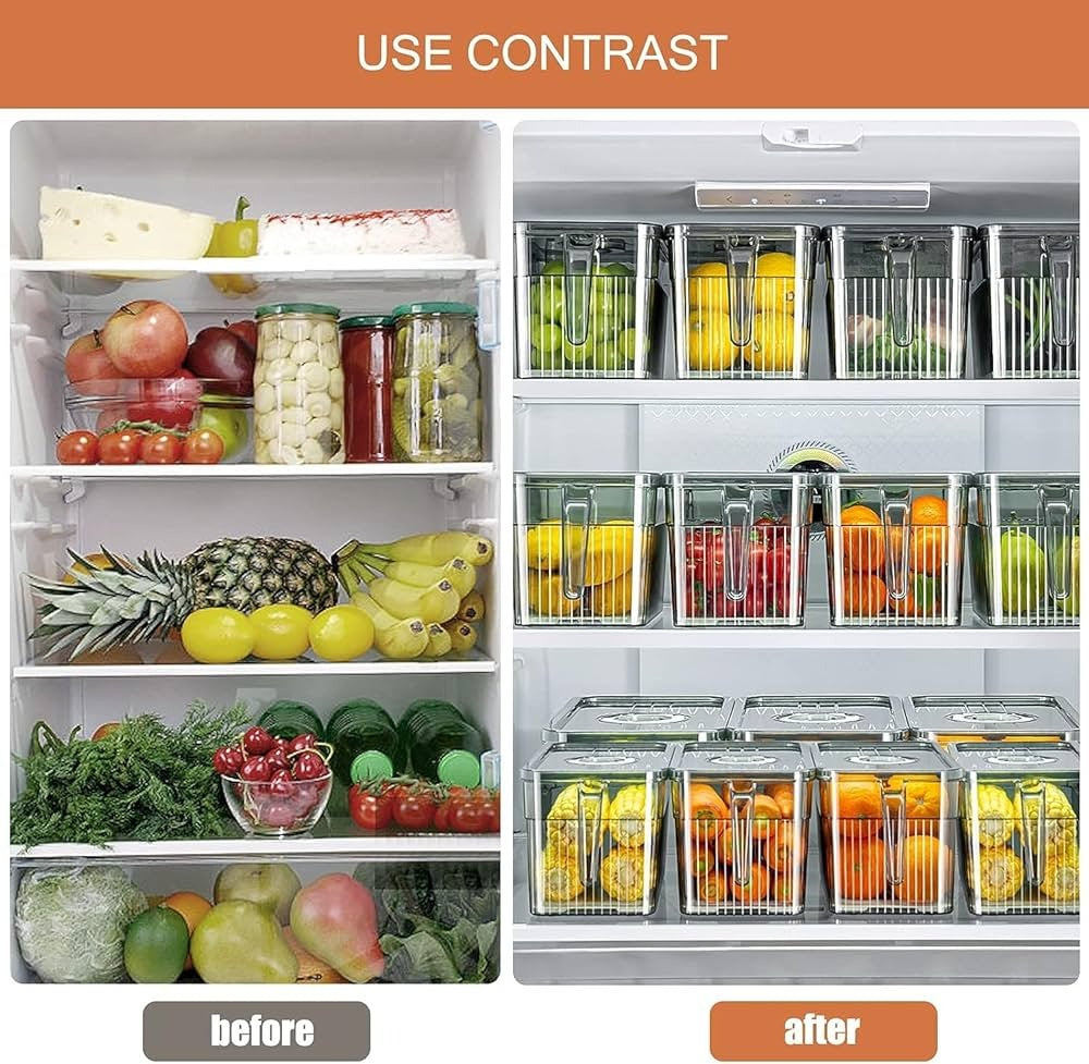 Fridge boxs 3pcs + (3 free) 1100 ml
