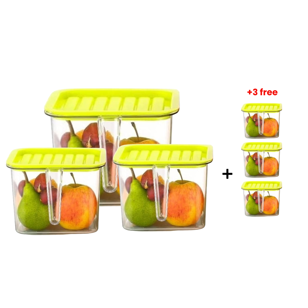 Fridge boxs 3pcs + (3 free) 1100 ml
